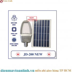 Đèn đường Led năng lượng mặt trời Jindian 200W JD-200NEW - Chính Hãng