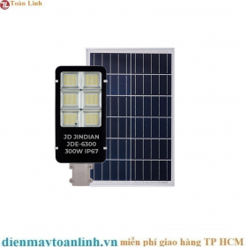 Đèn đường Led năng lượng mặt trời Jindian 300W JDE-6300- Chính Hãng