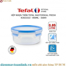 Hộp nhựa tròn Tefal Masterseal Fresh K3022322 - 850ml - xanh - Chính hãng