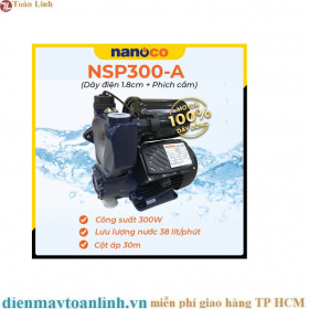 Máy bơm tăng áp nước nóng Nanoco (Panasonic) 300W NSP300-A - Chính hãng