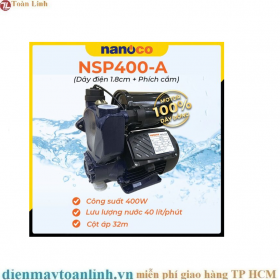 Máy bơm tăng áp nước nóng Nanoco (Panasonic) 400W NSP400-A - Chính hãng