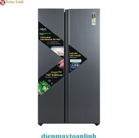 Tủ lạnh Aqua AQR-S682XA(SLB) Inverter 646 lít