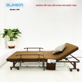 Giường nệm xếp gọn kiểu dáng Hàn Quốc SUMIKA 339