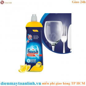 Nước làm bóng và khô chén, đĩa Finish Dishwasher Rinse Aid Lemon 800ml QT2933 - hương chanh - Chính hãng