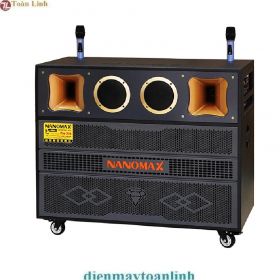 Loa Kéo Nanomax Pro-218 Bass Đôi 50cm 3000w kèm 2 micro Pro218