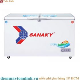 Tủ đông Sanaky VH-3699W1 260 lít 2 ngăn đông mát - Chính hãng
