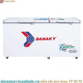 Tủ Đông Sanaky VH-6699W3 Inverter 2 ngăn đông mát 485 lít - Chính hãng