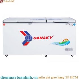 Tủ đông Sanaky VH-6699W1 2 ngăn đông mát 485 lít - Chính hãng