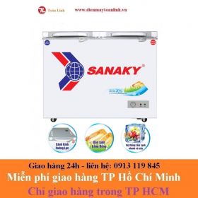 Tủ Đông Kính Cường Lực Sanaky VH-2599W2KD - 195 lít - Hàng chính hãng (kính xám)