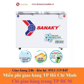 Tủ Đông Kính Cường Lực Sanaky VH-3699W4KD - 260 lít - Hàng chính hãng (kính xám)