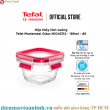 Hộp thủy tinh vuông Tefal Masterseal Glass N1041312 - 180ml - đỏ - Chính hãng
