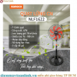 Quạt lửng Nanoco NLF1622 (màu đen cam)- Chính hãng