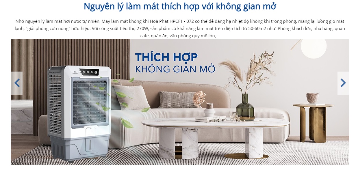 Quạt điều hoà Hòa Phát làm mát HPCF1-072 - Chính hãng