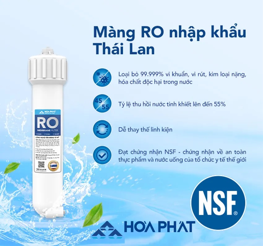 Máy lọc nước RO Hòa Phát HPR512 10 lõi