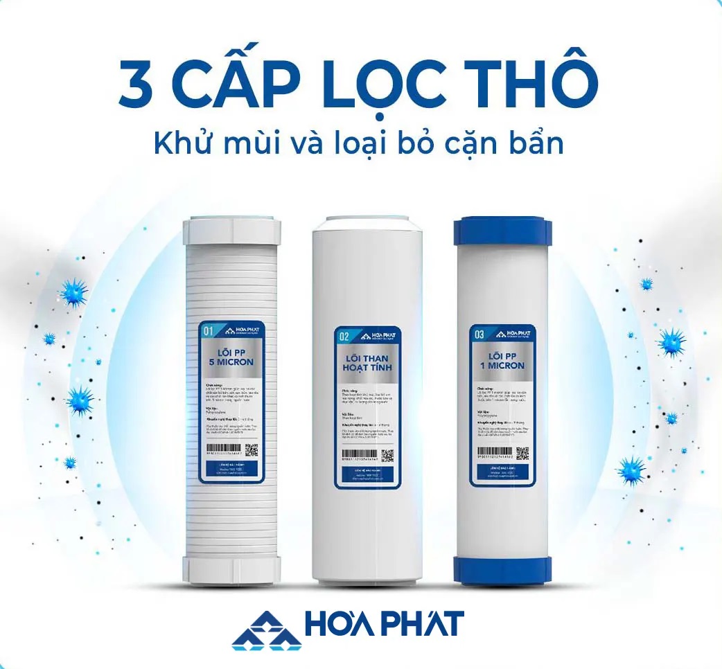 Máy lọc nước RO Hòa Phát HPR512 10 lõi