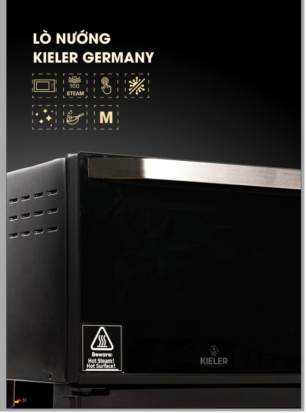 Lò nướng hấp âm tủ Kieler KL-C255 - Chính hãng