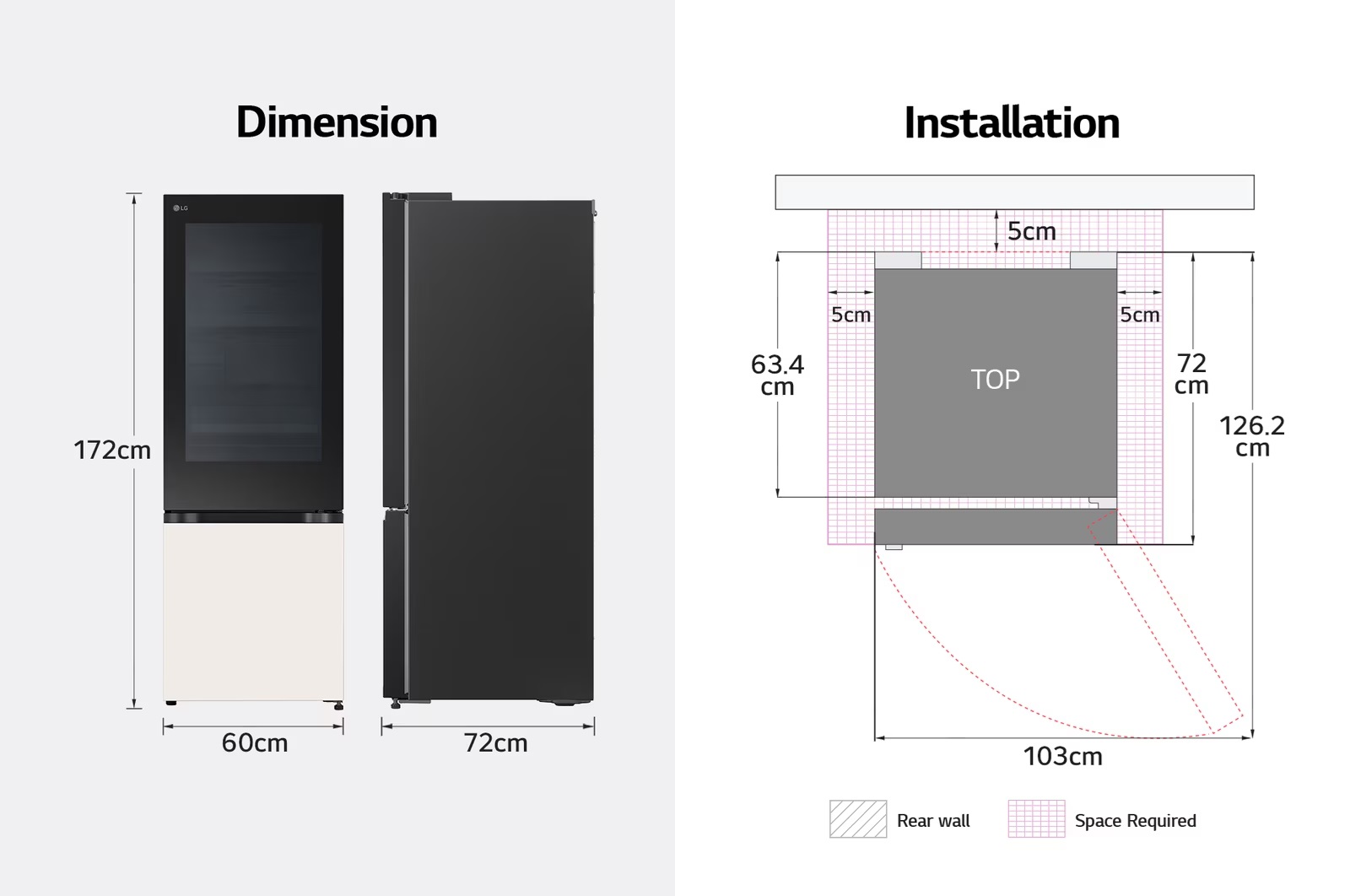 Tủ lạnh LG LBB33BGMAI Inverter 330 lít Instaview