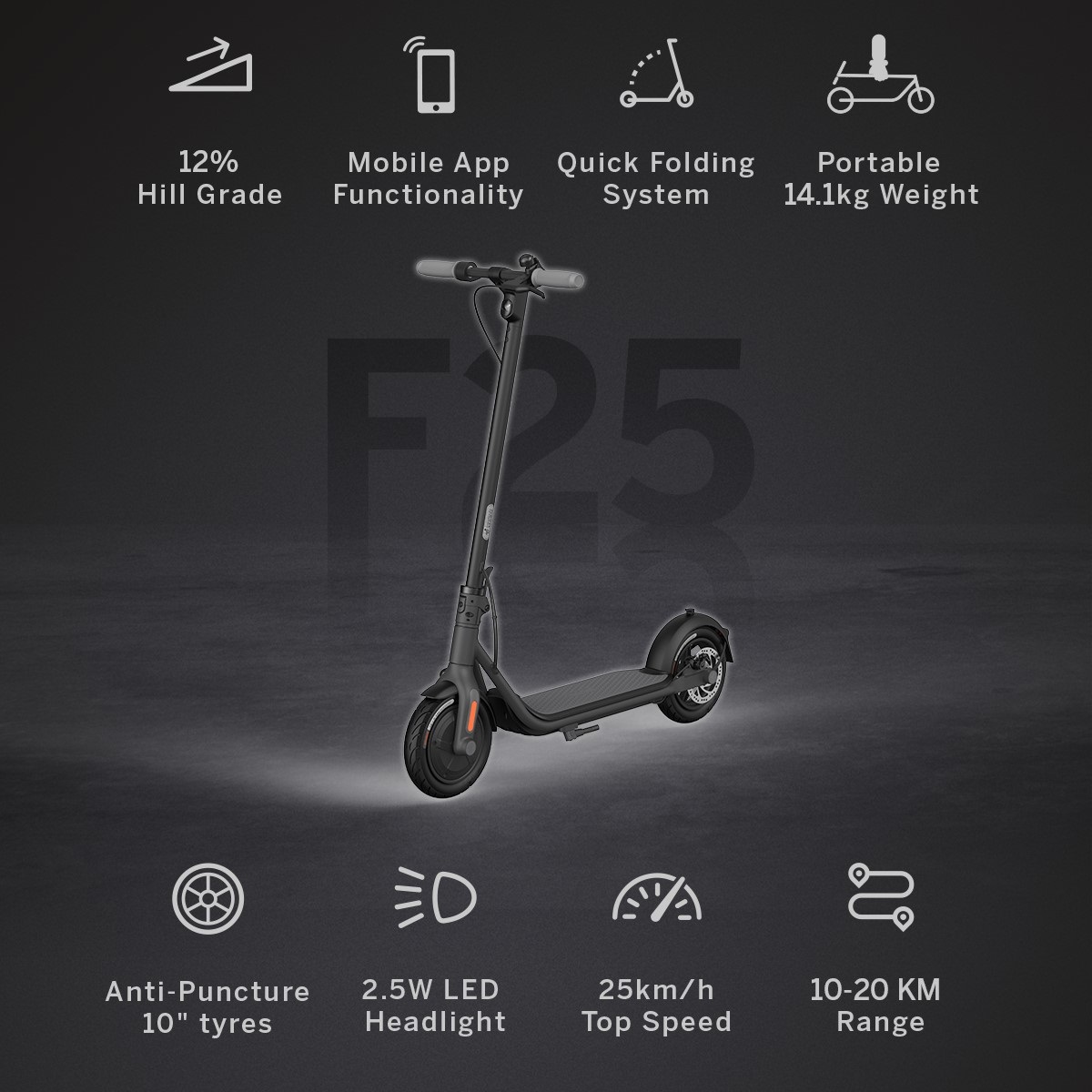 Xe điện Ninebot F25 Scooter Segway