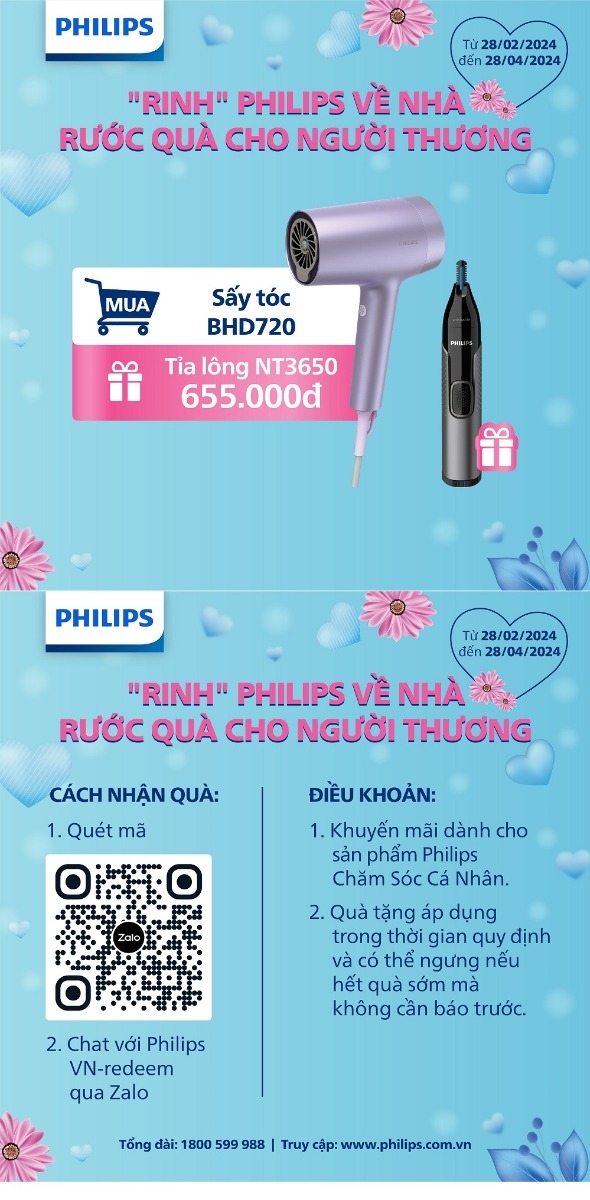 Máy sấy tóc Philips BHD720/10 2300W