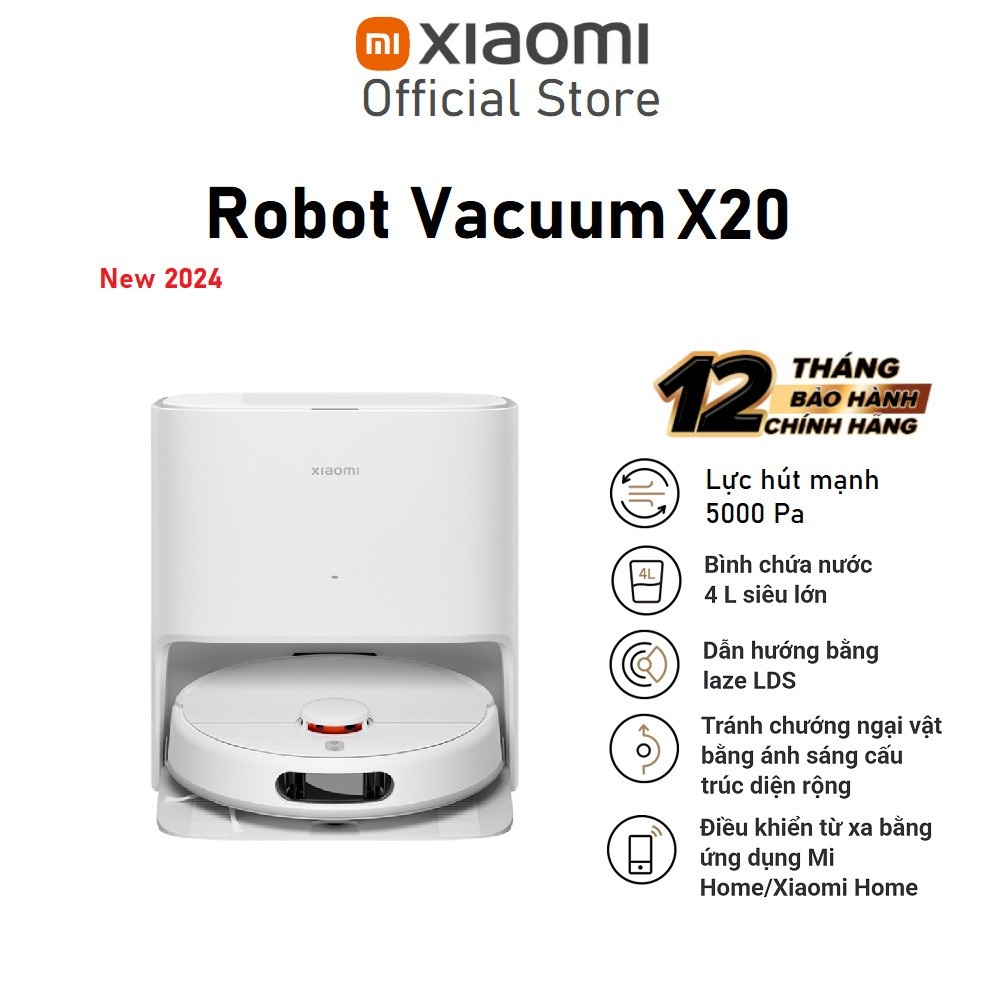 Robot hút bụi lau nhà Xiaomi Vacuum X20 